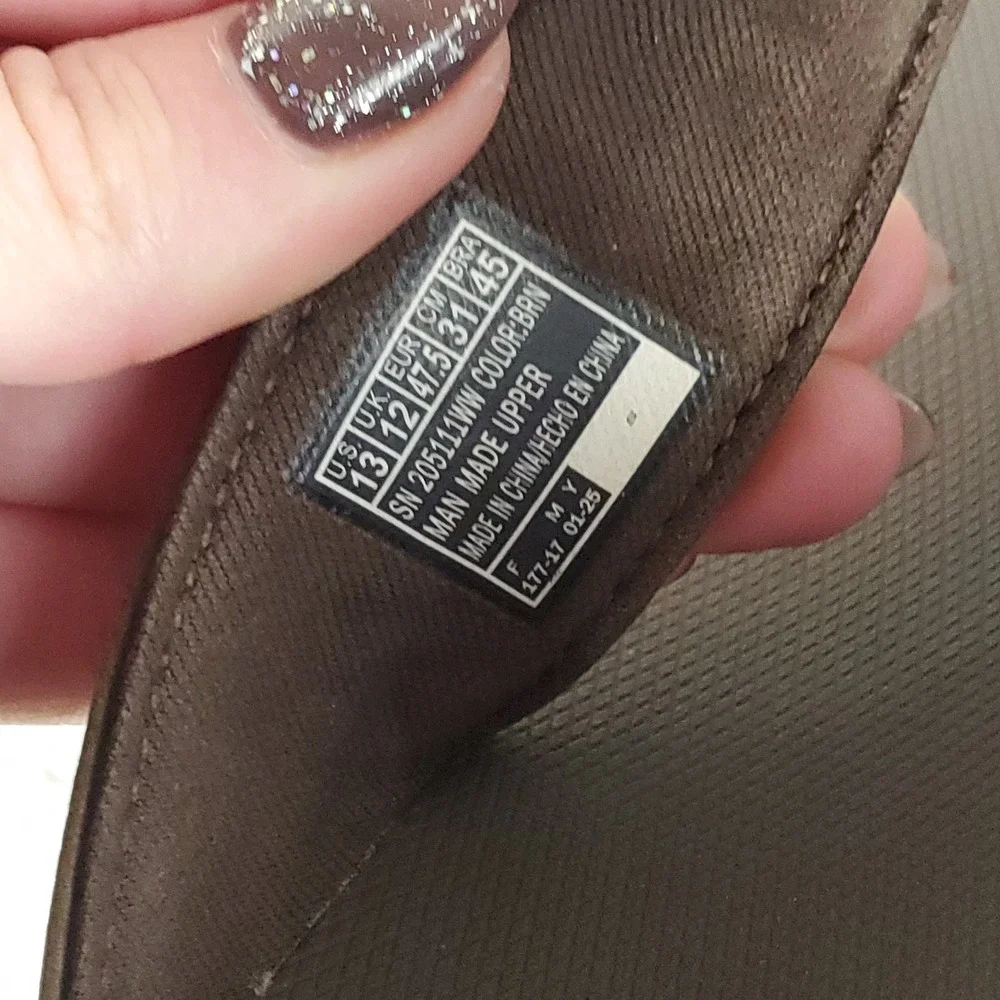 Skechers Patino Marlee Mens Flip Flop Sandals Sz 13 Chocolate Slip On Open Toe